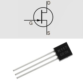 Create idea 20pcs N-Channel Audio Transistor 2SK117-GR 50V Max 6.5MA Suitable for Headphone Amplifier Effects