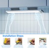 LIGHTULIFE 2PC Rotatable Under Cabinet Lights Bracket - Replacement Magnetic
