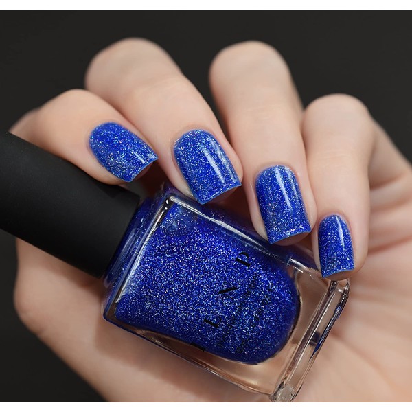 ILNP Good Vibes - Vivid Cobalt Blue Holographic Sheer Jelly Nail Polish