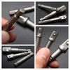 Copechilla 8pcs Hex Shank to Square Socket Drill Socket Adapter