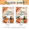 ARGOOFG Happy Halloween Garden Flag 12 x18 Inch Outdoor Yard
