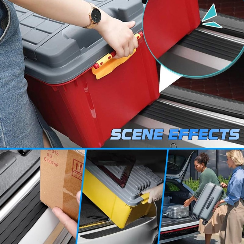 NHHEO Car Rear Bumper Cover Protector, Universal Anti-Scratch Cuttable Bumper