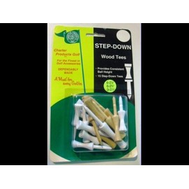 Step Down Tees Variety Wood Golf Tees 15 ct Consistent