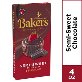 Baker's, Premium Semi Sweet Chocolate Baking Bar, 4 oz