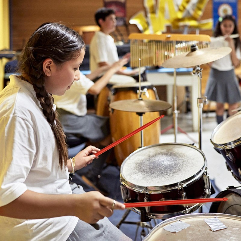 3 Pairs Nylon Drumsticks 5A Drum Sticks with AntiI-Slip Handles