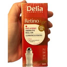 Delia Cosmetics Retino Age Under-eye Roll-On Illuminating & Hydrating 0.50 oz