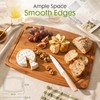 Astercook Large Bamboo Cutting Board, Deep Carbonized Wooden Chopping Board