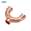 sourcing map Tee Y Shape Copper Fitting Welding Joint Split