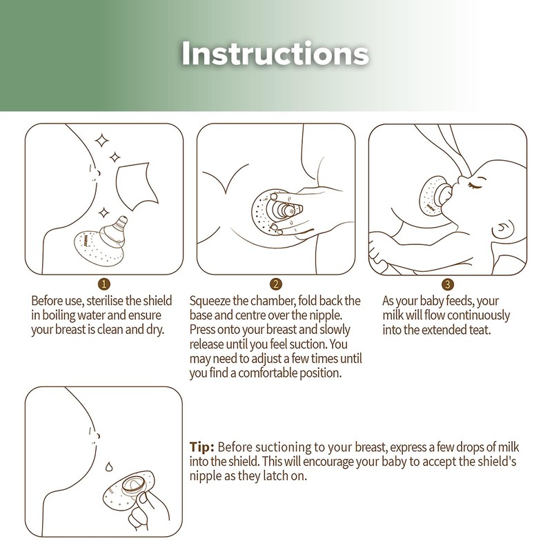 haakaa Nipple Shields for Nursing Newborn Silicone Nippleshield for Breastfeeding