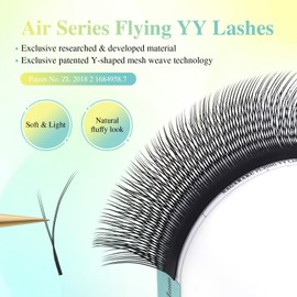 NAGARAKU Flying YY Eyelash Extensions Supplies y lash 0.07mm C curl 13mm Premade Fans 4D Russian Volume Y Shape Faux Mink Matte 12 rows Cluster pre Fanned Wispies Crisscross Eye Lashes
