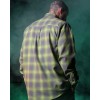 DIXXON Flannel "The Slice" Men's LARGE Snap Button Plaid Horror