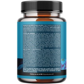 Natures Craft Potent Neural Health Capsules for Adults - Herbal Brain Supplement to Improve Energy Metabolism - Enhanced Antioxidant Focus Supplement And Nervous System Function Support 90 Capsules
