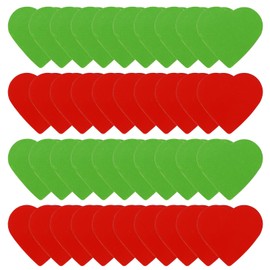 40pcs Double Sided Red Green Magnets, Heart-Shaped Flip Magnetic Dots Colored Magnetic Status Indicators for Whiteboard Fridge Office & Classroom Teaching Kitchen