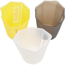 3 Piezas Taza Medidora de Silicona Plegable de 250ml para Líquidos E Ingredientes con Diseño Portátil y Escala Clara Adecuado para Cocina y Repostería
