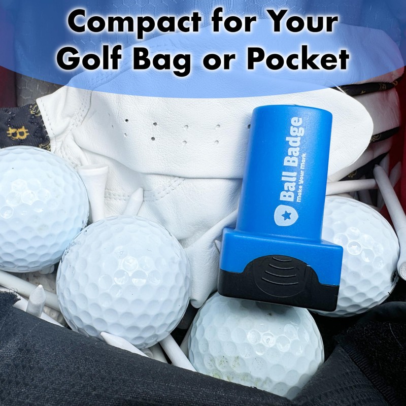 Ball Badge - Golf Ball Stamp, Self-Inking Golf Ball Stamper,