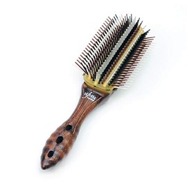 YSPARK YS-WD105 Wood Dragon Air Styler Curl Brush 13 Row Hair Brush 1 Piece