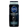 NIVEA MEN Active Clean Body Wash | 3-in-1 Men Shower