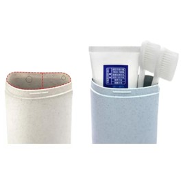 Estuche Protector para Cepillo y Pasta de Dientes, Caja Portátil de Higiene Bucal, Resistente y Compacta, Ideal para Viajes, Oficina y Uso Diario (Azul)