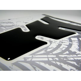 BIKE-label Tank Pad 3D Motorcycle Sticker Compatible with Honda Black X500949VA