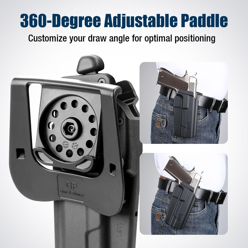 OWB 1911 Holster – Fit Most Non-Rail 1911 Pistol with