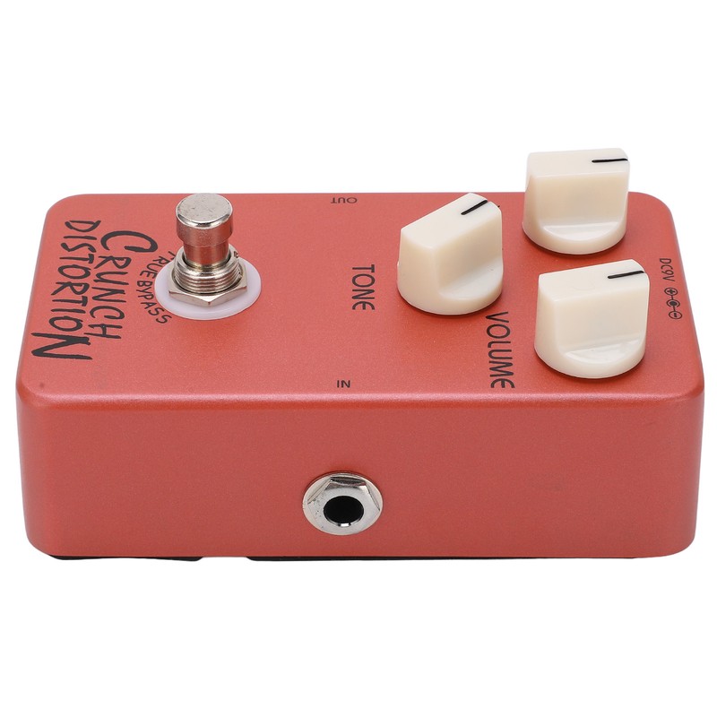 Distortion Pedal Dark Red Metal Classic British Rock Monoblock Guitar