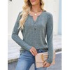 Edelqual Long Sleeve Tops for Women 2025 Fall Casual Henley