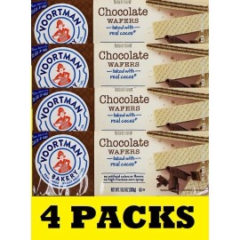 Voortman 4x Voortman CHOCOLATE Wafers Cookies 10.6 Oz Pack NEW FREE SHIPPING - 4 PACKS