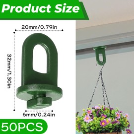 Colorich 50 Stück Gewächshausclips, Stabile Pflanzenhalter Gewächshaus Clips, Aufhängevorrichtungen für Gewächshaus Zubehör Innen, Gewächshaus Haken für Ihr Gewächshaus und Paradies