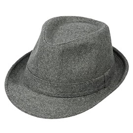 Men's Fedora Hat Wide Brim Classic Thick for Autumn Cap