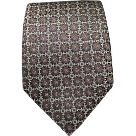BISSE Necktie - Micro Fabric Men's Tie, Dark Patterned Tie, Men's Necktie