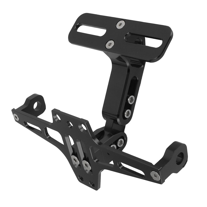 Motorcycle License Plate Bracket CNC Aluminium Alloy Universal Adjustable Motorcycle