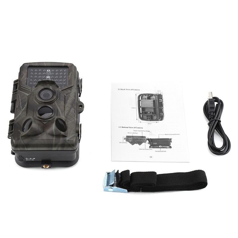 Waterproof Trail IR Camera 1080P 12MP HD Wildlife Game Hunting