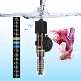 DaToo Mini Aquarium Heater 25W Small Fish Tank Heater 25 Watt