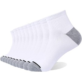 EnerWear 10P Pack Unisex Cotton Moisture Wicking Cushion Ankle Socks