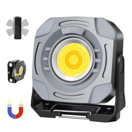 MASMEJOR Arbeitsleuchte LED Akku 30W, LED Akku Strahler 1500LM Superhell 4000mAh mit 7 Lichtmodi, Campinglampe Tragbare für Stromausfällen, Camping, Autoreparatur