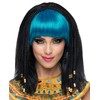 ブルー、ブラック ロング ウィッグ、かつら 大人用 EGYPTIAN PRINCESS WIG