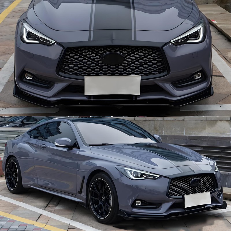 MUTUSAISI Front Bumper Lip Spoiler Splitter Fit for Infiniti Q60