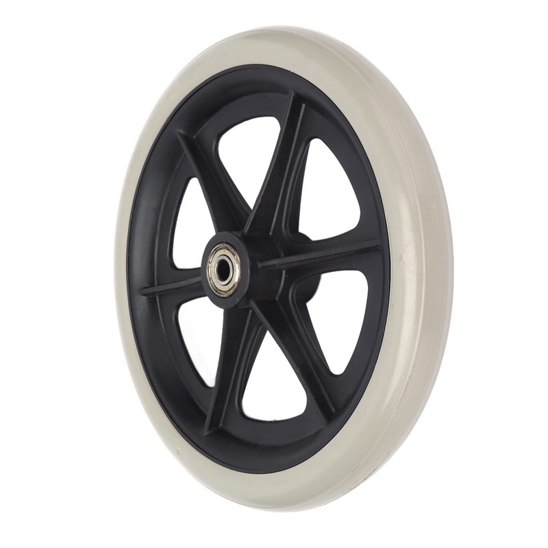 Wheelchair Wheel 8in PU Walker Caster Replacement Skidproof with Ball