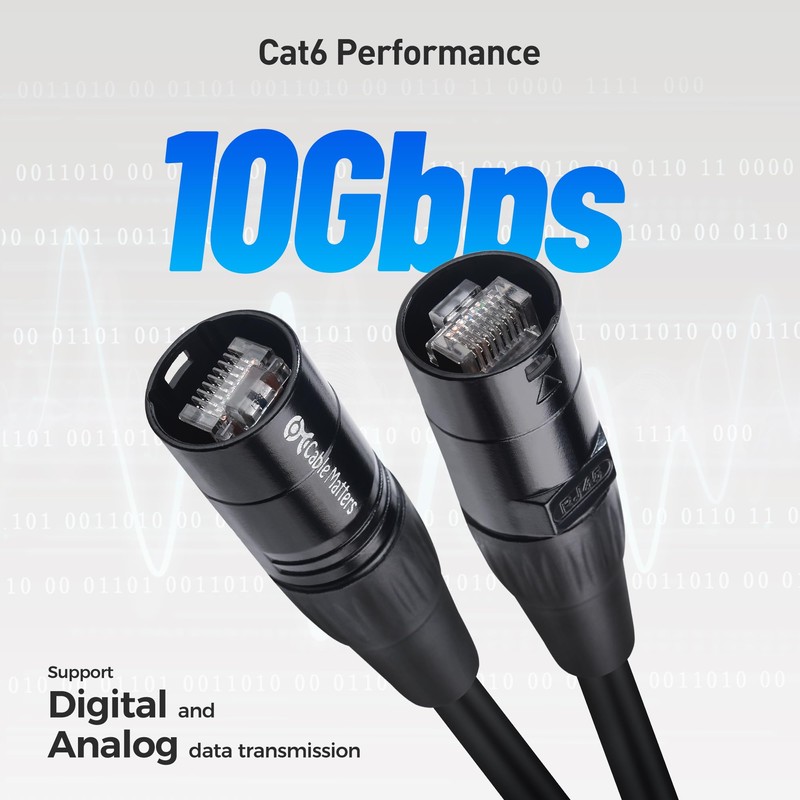 Cable Matters Cable Ethernet Cat6 blindado corto compatible con conectores