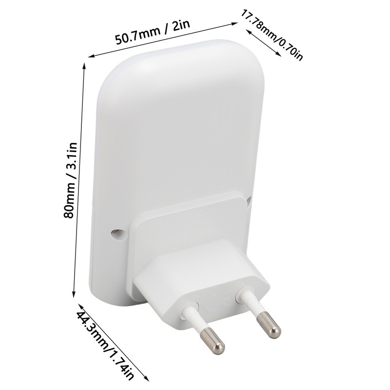 2pcs Intelligent Night Light Dimmable Warm Light 0.5W LED Light