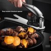Stainless Steel Chestnut Cutter Tool, Protable Nutcracker with Embedded, Easy