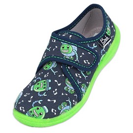 Beck Unisex Children's Robots Slippers, darkblue