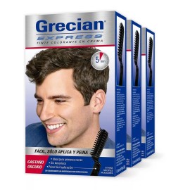 Grecian Tinte Grecian Express Castaño Oscuro 3 Pack