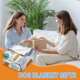 Wazzio Pet Blanket Gifts 50"x60", Cool Dog Gifts for Dog Lovers, Ideal Pet Themed Presents for Women, Blanket for Birthday Gift Ideas on Sofa Counch, Cute Animal Throw Blanket for Adult