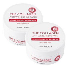 Mediflower Medi Flower The Collagen Anti Wrinkle Eye Patch 90g 1+1 / 메디플라워 더 콜라겐 안티 링클 아이패치 90g 1+1