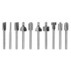 Gasea 10pcs 3mm 1/8" Shank HSS Router Bits Woodworking Tool