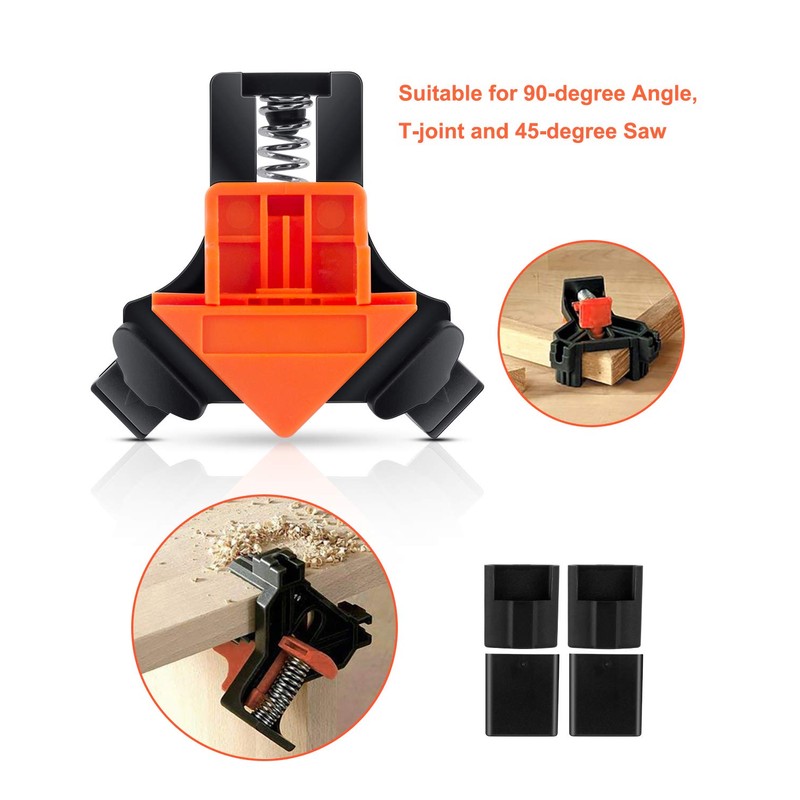 Right Angle Clamp Adjustable Corner Clamp 4PCS Multi-Function Woodworking Clamps