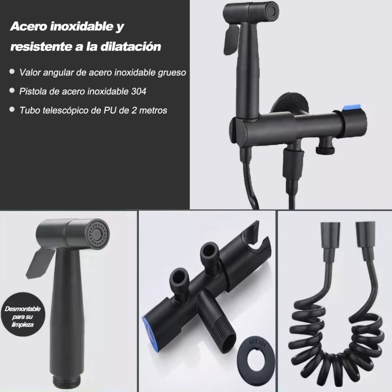Grifo Para Inodoro Con Válvula Angular De Doble Salida