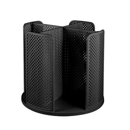 ReignSword Rotated Disposable Cup and Lid Organizer, Detachable Coffee Cup Dispenser, Paper Water Cup Holder for Cafe Home Kitchen Living Room (Black)