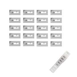 FineGood NFC Label Stickers, Pack of 20, 0.8 x 0.4 inches (21 x 11 mm), NTAG213 nfc Labels, Rectangular NFC Labels, 144 Byte Memory, Library Management Electronic Tag, Music Playback, NFC